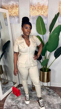 Load image into Gallery viewer, Precious Cargo Beige Jumpsuit (Sm-3x)