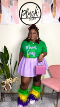 Load image into Gallery viewer, Let’s Mardi Gras Green Tee(Sm-2x)