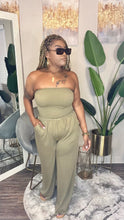 Load image into Gallery viewer, Saweetie Jumpsuit khaki sm-xl