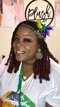Load image into Gallery viewer, Mardi Gras Sequins Stretch Head Band