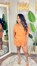 Load image into Gallery viewer, Natalie Romper butter orange sm-3x