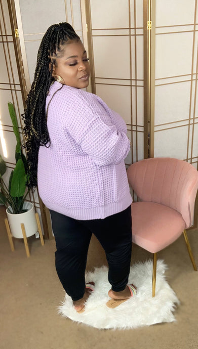 Cardi Dusty Lavender (1x-3x)